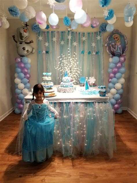 elsa frozen birthday theme